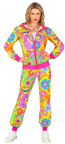 TrendandStylez Jogginganzug 80er 90er Jahre Kostüm – Trainingsanzug in 25 schrillen Designs wie Comic, Leo & Neon für Damen & Herren, für Karneval, Fasching & Mottoparty