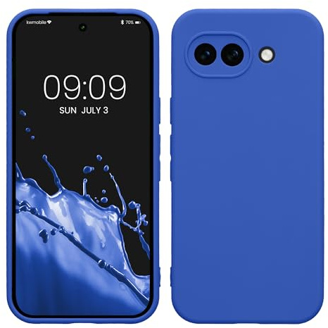 kwmobile Handyhülle für Google Pixel 10a Hülle - weiches Handy Silikon Case - Schutzhülle Cover - Baltik Blau