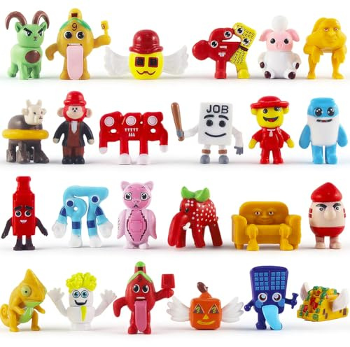 Kouipoie MINI 1.5IN Steal A Brainrot Actionfiguren-Set,Süße Sammelfiguren für Fans,Hochwertige bewegliche Figuren, Weihnachten & Geburtstag,Deko & Spielzeug.(24PCS)