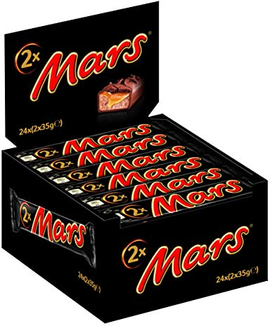 Mars Schokoriegel | Karamell, Schokolade | 24 Doppelriegel In Einer Box (24 X 70 G)