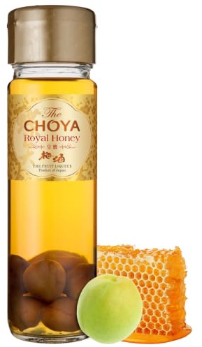 CHOYA Umeshu Royal Honey Liqueur - 700ml Single Bottle, 17% ABV - Honey Syrup Liqueur - Authentic Premium Japanese Umeshu - with Notes of Almond - Japanese Fruit Liqueur for Cocktails or Neat