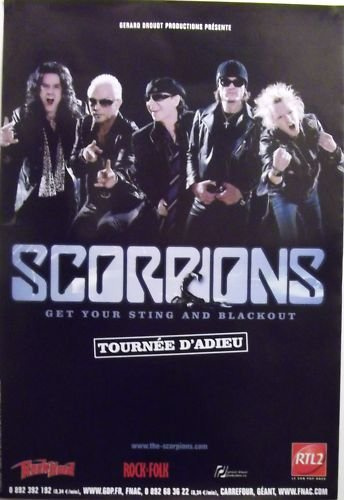 Scorpions Poster, 40 x 60 cm