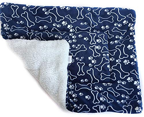 LissomPlume waschbare Sommerhaustiermatte Haustierdecke Hundedecke Katzendecke Tierdecke Hundebett - Knochen 55*70