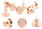 NaturSchatulle Ohrstecker Fassung Cabochon 8-14mm Rohlinge Rosegold 5 Paar Ohrringe Schmuck Basteln DIY Schmuckherstellung Nickelfrei (10mm)
