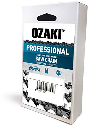 OZAKI - Chaîne Tronçonneuse 3/8 LP - Jauge 1,3 mm (0,50) - Profil de Gouge Semi-Carré - 47 Entraîneurs - 30 cm