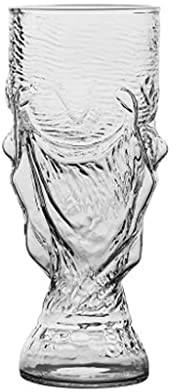 PIAOLING Taza de Cerveza clásica Taza de la Cerveza de Cristal, Taza de Cerveza de Cristal de la Taza de fútbol de la Taza de fútbol de Hércules Vasos de Cerveza (tamaño : Large)