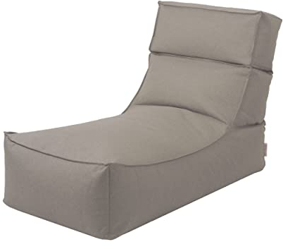 Blomus Outdoor Lounger Stay | Relaxliege Wasserabweisend | Farbe Earth | 120L x 60B x 40H cm | Sitzsack Schnelltrocknend | Liege wetterfestes Textil
