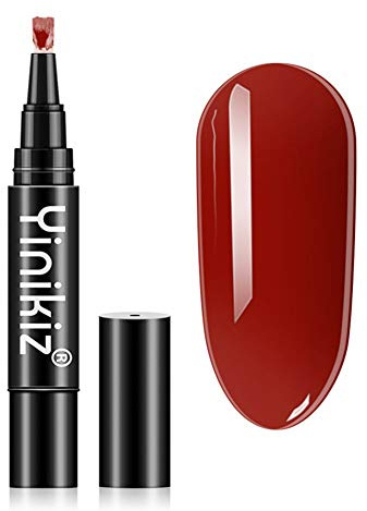 Nagellackstift, One Step Gel Nagellack, 3 in 1 Nagellack Stift One Step UV Gel Nagelgel Nail Polish LED Gel Nagellack Pen, Nail Polish Pens für Nail Art Salon