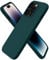 ORNARTO Compatible with iPhone 14 Pro Case 6.1, Slim Liquid Silicone 3 Layers Full Covered Soft Gel Rubber Case Cover 6.1 inch-Oliver Green