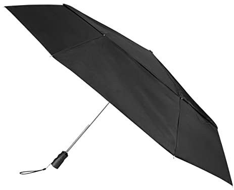 Isotoner totes Eco X-TRA STRONG Auto Open/Close Big Top Golf Size Double Canopy Umbrella