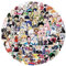 100 Stück Anime gemischt Aufkleber für Koffer, Skateboard, Laptop, Computer, Wasserflaschen, Auto, Teenager, Jungen, Mädchen, Aufkleber, wasserdicht