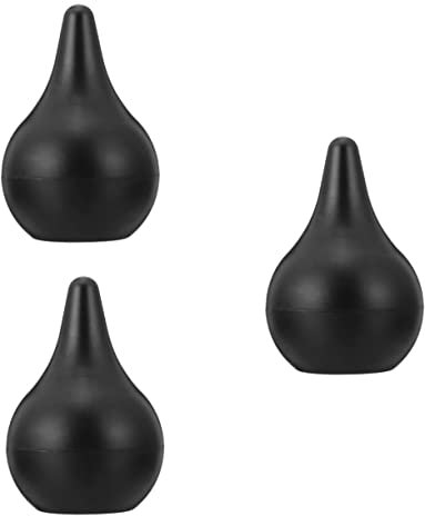 FRCOLOR 3Pcs Ölabsorbierende Kugel Lavastein Vulkan Roller Gesichtsmassage Vulkanstein Massagegerät Schwarz Tragbar