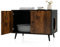 GOPLUS Maison de Toilette pour Chat, Armoire pour Chat avec Armoire à Double Porte, Compartiments pour Chat, Meuble pour Chats Intérieur, 80 x 50 x 57 CM