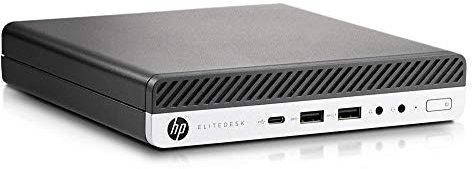 HP EliteDesk 800 G3 Desktop Mini Intel Quad Core i5 7400T 256GB SSD Festplatte 8GB Speicher Windows 10 Pro Mini PC Computer Desktop (Generalüberholt)