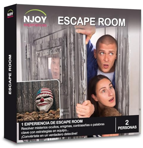NJOY Experiences - Geschenkbox - Escape Room - Geschenkidee - 1 Erlebnis für 2 Personen