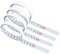 4PCS 1 m Self-adhesive scale, White Painted Scale Tape Measure for Work Woodworking, Drafting Table(1 m Metric for Sticking, 2PCS 1 m Left to Right, 1m Right to Left, 1m Middle to Left to Right)