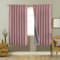 Joydeco 100% Tende Oscuranti per Interni 2 Pezzi, Lino Tende Termiche con Passanti per Soggiorno Moderne, Cameretta Bambini, Camera da Letto Blackout Curtains (2xL140xA175, Rosa)
