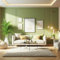 K&L Wall Art Pintura de pared mate para interiores, color verde, protección de pared moderna, 5 litros