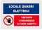 GLOBAL CARTELLO SEGNALETICO - Locale quadri elettrici mod. 2 - Adesivo Extra Resistente, Pannello in Forex, Pannello In Alluminio (20X31 CM, Alluminio)