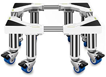 ruedas de lavadora rodillos de electrodomésticos Soporte for lavadora de alta resistencia, base móvil for refrigerador, soporte móvil for frigorífico y congelador, soporte con ruedas bloqueables, elec