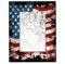 Bilderrahmen mit amerikanischer Flagge, 28 x 35 cm, 4. Juli USA, Flas, Holz, mit Passepartout oder 28,9 x 35,6 cm, ohne Passepartout für Wandmontage oder Tischdekoration, Galeriedekoration