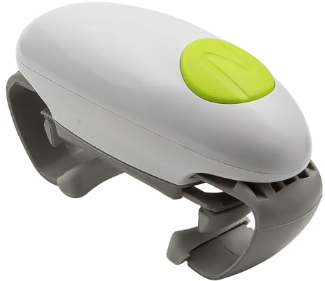 Tiardey Ouvre-boîte électrique Ouvre-boîte électrique antidérapant Ouvre-bocaux pour l'arthrite Mains Ouvre-Bouteille Portable