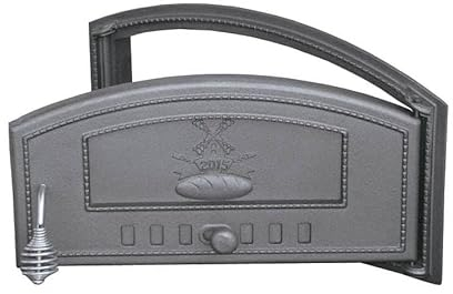 Puerta de horno 490 x 215 cm, puerta de horno de piedra, hierro fundido