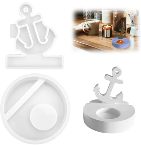 Silikonform Anker Gipsformen zum Gießen Silikonformen Kerzenhalter, Silikonformen Gießformen Anker Kerzenformen zum Gießen, Gießformen Gips Silikonform Kerzen Giessform Silikon Beton Gießform Silicone