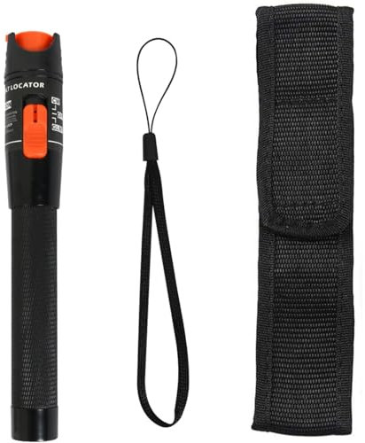 Osairous Localizador Visual de Fallas, 10mW Probador de Cable de Fibra Óptica Rango de 10KM SC/FC/ST Interfaz de 2.5 mm para Probar Cables de Red de Fibra Óptica