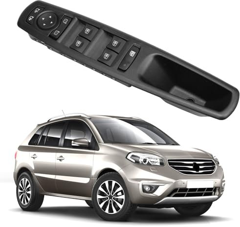 Taesayl Interruptor Elevalunas Interruptor de Ventana Delantero Izquierdo Botón de Control de Elevalunas Principal para Scenic 2009-2022 809610017R