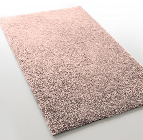 casa pura Schmutzfangmatte Rhine, Fußmatte, Türmatte für Eingangsbereich, Fußabtreter, Türvorleger, Sauberlaufmatte (50x80 cm, Beige-Rose, ohne Gummirand)