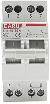 Disjoncteur Disjoncteur de Verrouillage à Transfert Manuel MTS, 2P 40A 63A, Double Puissance, Interrupteur de déconnexion d'isolation sur Rail Din Disjoncteur 40a(63A)