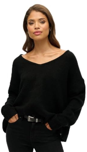 Superdry Damen Pullover mit V-Ausschnitt in Übergröße