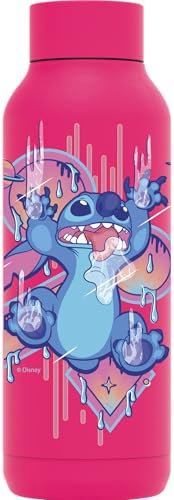 QUOKKA x DISNEY | BOTELLA TERMO ACERO INOXIDABLE | SOLID RASPBERRY PINK 510 ML STITCH DRIP