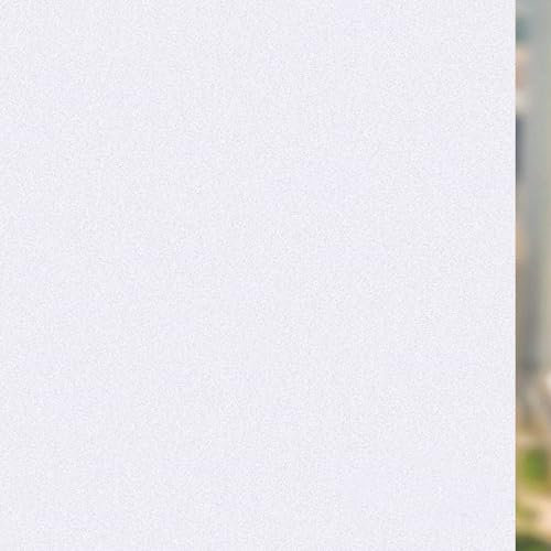 Vinilos para Ventanas Privacidad 90 x 300 cm Vinilo para Cristales Opaca Vinilo de Ventana Estático Opaco, sin Pegamento, Protección Visual, para Dormitorio Oficinas, Blanco Mate