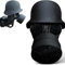 Abdeckkappe für Anhängerkupplung, lustige Gasmaske Helm Anhängerkupplung,Kupplungskappe Anhänger, Hänger Kupplung Kappe, Schutzkappe für Anhängerkupplung,Steckerkappen für Deichselanhänger (Black)