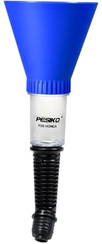 PESIKO Engine Oil Funnel Spill-Free Hands-Free Compatible with Honda, Acura, and Some Ford Vehicles with Extended Adapter for Limited Space
