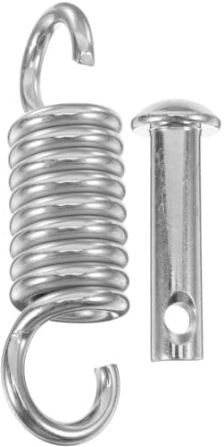 Heavy Duty Swing Hangers Hooks Extension Spring for Egg Chair Capacity 304 Stainless Steel Rotate Hammock Hanging Kit Suspension with Bolt Concrete Wooden Sets Sandbag Hook Outdoor