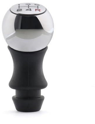 Genérico Palanca de cambios Para Peugeot 106, 206, 306, 406, 107, 207, 307, 407, 5 para velocidad MT, perilla de cambio de marchas Manual de acero inoxidable VTS para palanca deportiva, Balonmano