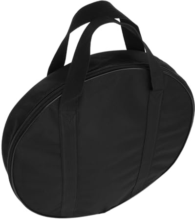 Bolsa Portátil para Gong 40x8cm, Funda Protectora Negra | Oxford Cloth, Cremallera Antióxido, Funda Pandereta, Bolsa para Llevar Mazas de Gong