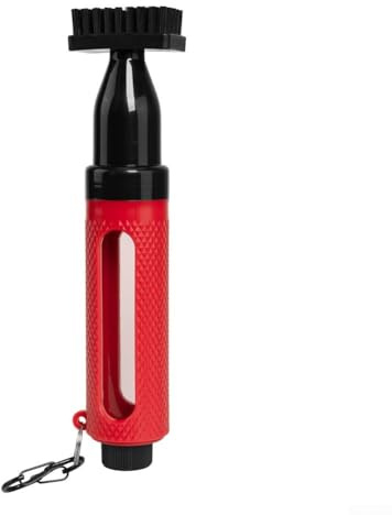 Yhenlovtt Bürstenspray Club Reinigungsbürste für große Having Head Wasser Reinigung Manövrierbar Kunststoff Gadget für Schläger Rot/Blau/Schwarz (21 x 4,6 x 3,8 cm) (Rot)
