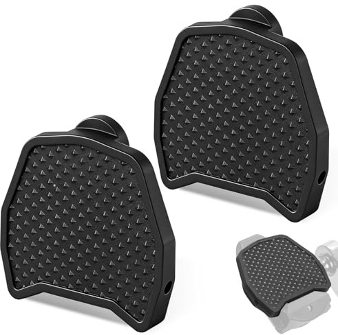 Hiacinto Pedale Plate - PP Adapter für Shimano SPD-SL Klickpedale, 2er Set Leichtes Nylon Pedal-Plate zum Umrüsten von Rennrad-Pedalen für Alltag & Freizeit