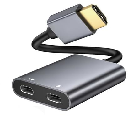 CAZSTYK Adattatore portatile HDTV maschio a USB C femmina 4K @ 60Hz convertitore audio video plug and play per più dispositivi USB C Hdtv Adapt