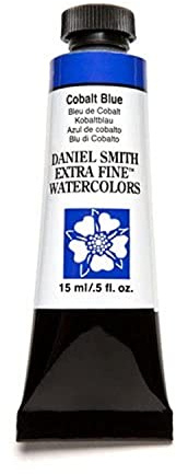 Daniel Smith Extra Fine Watercolor 15ml Paint Tube, Cobalt Blue (284600025), 0.5 Fl Oz (Pack of 1)