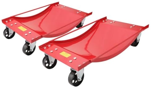 Hilka 82350020 Wheel Dolly Set, Red, 400 Kg