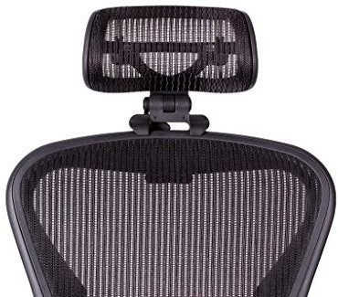 Engineered Now Die Originale Kopfstütze für den Herman Miller Aeron Stuhl H3 Carbon | Farben und Netz passen zu klassischem Aeron Stuhl 2016 und früheren Modellen
