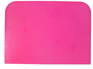 UK Made Plastic Bench Scraper, Bread, Dough, Pastry. Pink. S7336 Free UK Postage
