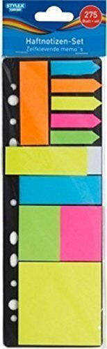 Haftnotizblock Set sortiert