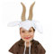 Krause & Sohn Kinder Mütze Ziege weiß Zicklein Tiermärchen Kopfbedeckung Ziegenbock Geißlein Fasching