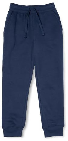 Amazon Essentials Pantaloni sportivi jogger in pile - colori fuori produzione Bambini e ragazzi, Blu Marino Scuro, 6-7 anni